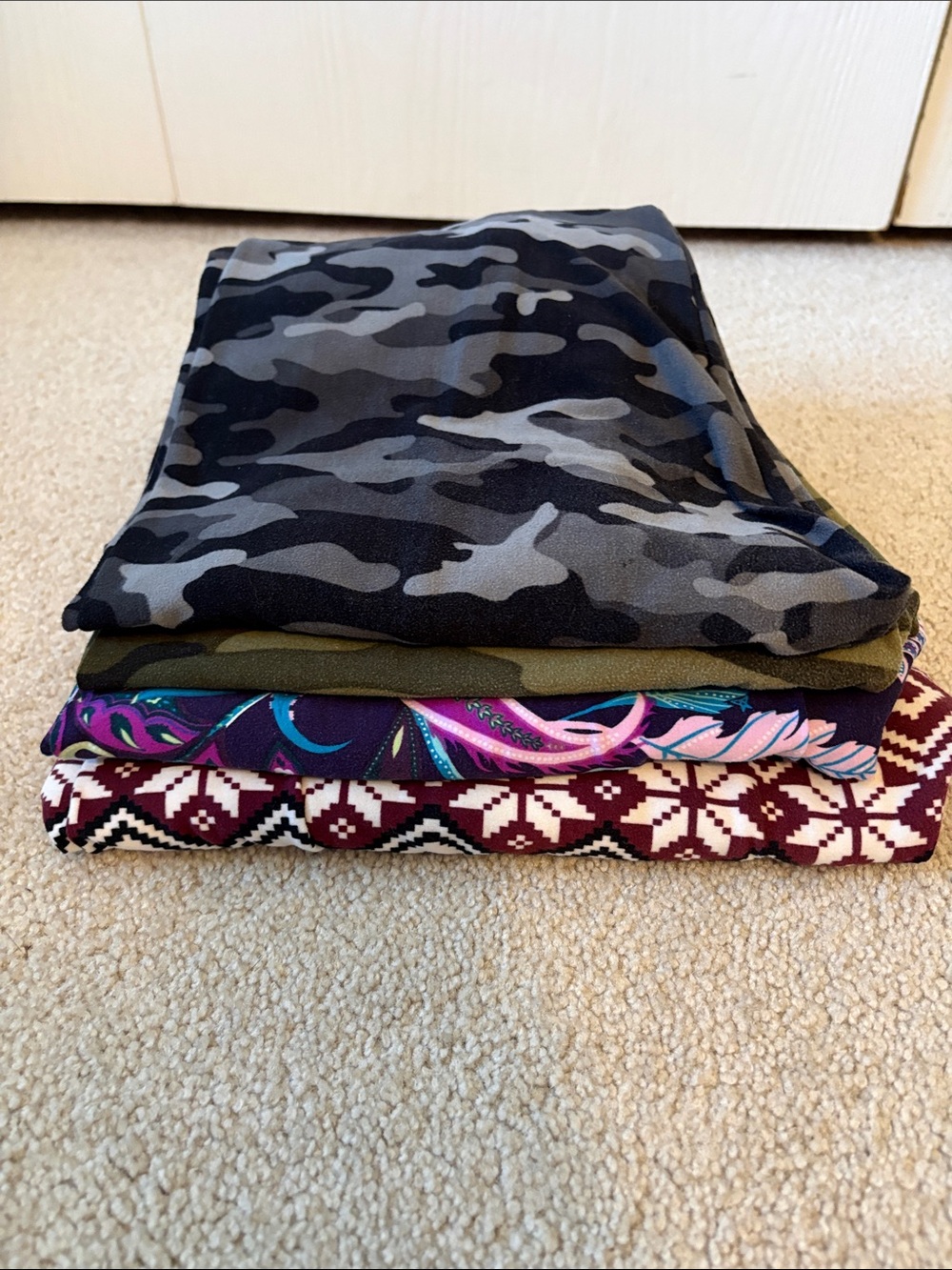 Sweet Legs set of 4 various print leggings